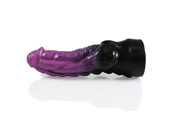 HellHound Argus Dildo - Black Purple