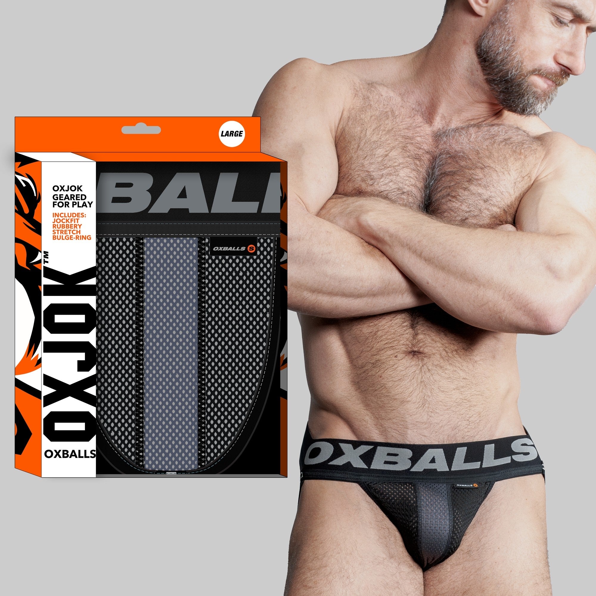 Jockstrap AIRMESH Tar Black