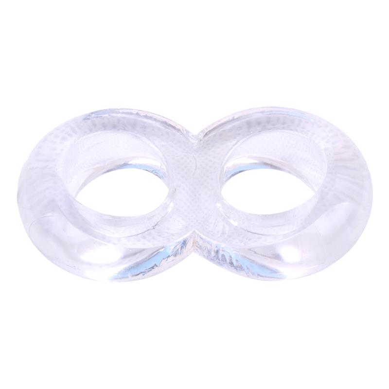 CHISA Cock Ring Doble Duo Cock 8 Transparente