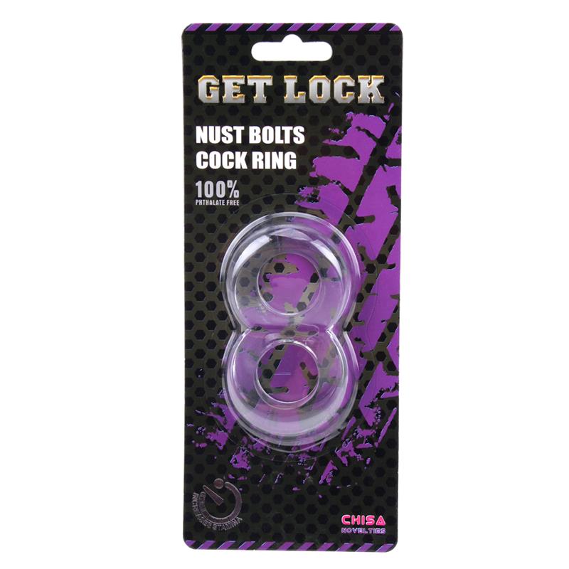 CHISA Cock Ring Doble Duo Cock 8 Transparente