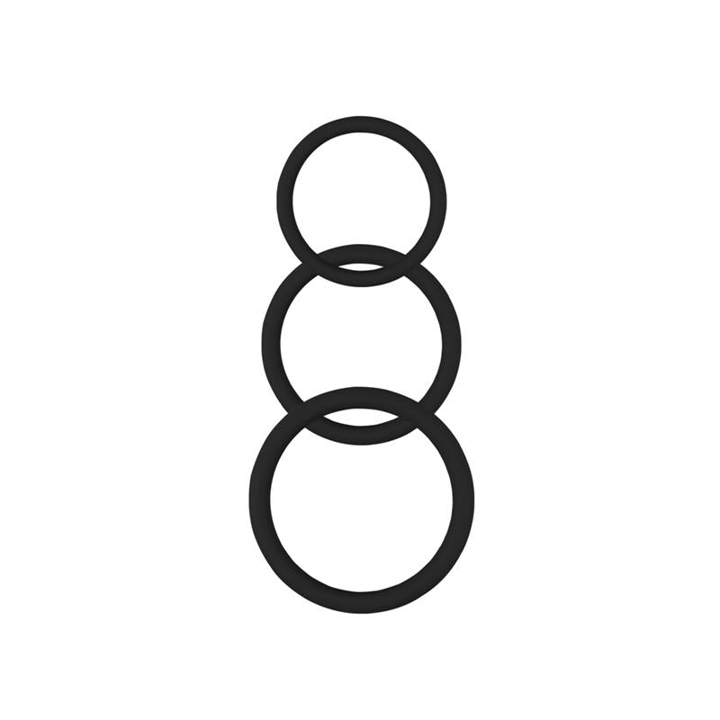 CHISA Cock Ring Magnum Force Silicona Negro