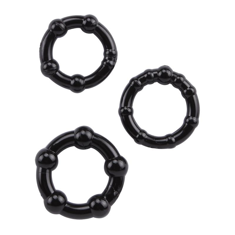 CHISA Cock Ring Beaded Negro