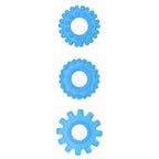 LOVETOY Lumino Play Set 3 Cock Ring Luz Azul