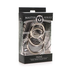 MASTER SERIES Trine Set 3 Anillos de Acero